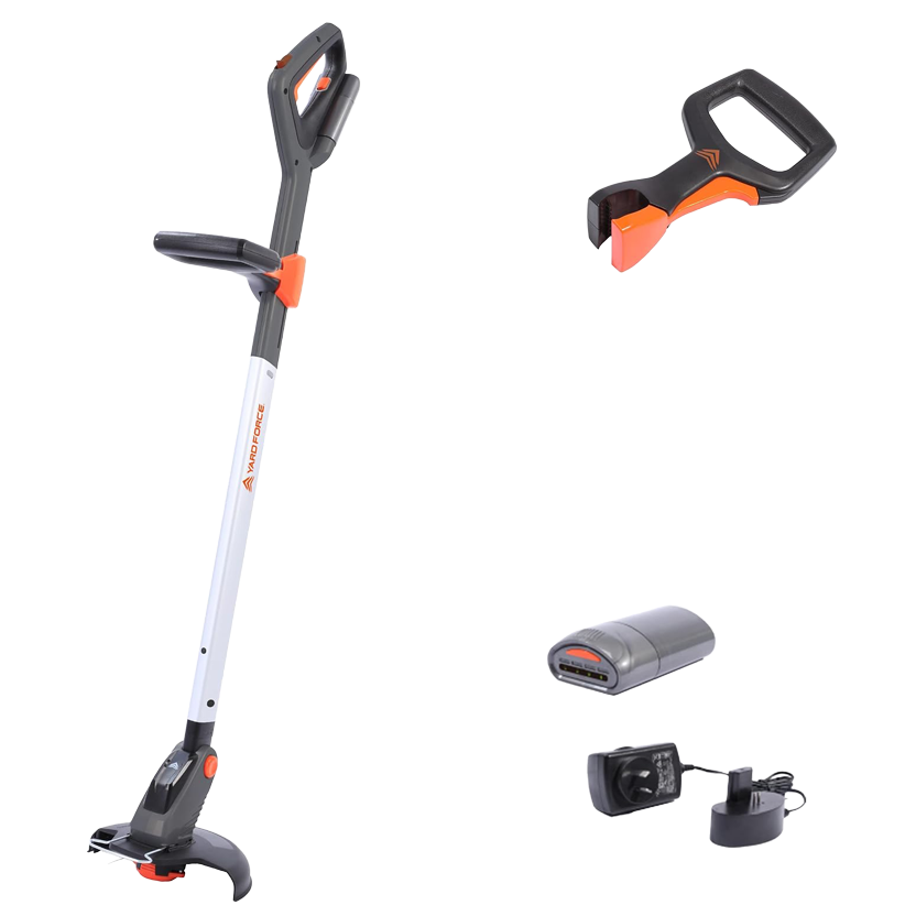 Yard Force iFlex LT F23 accu grastrimmer (12V, 4,0 Ah accu) – Urban Gardening trimmer met borstelloze motor, 23 cm maaibreedte & 180° draaibare kop
