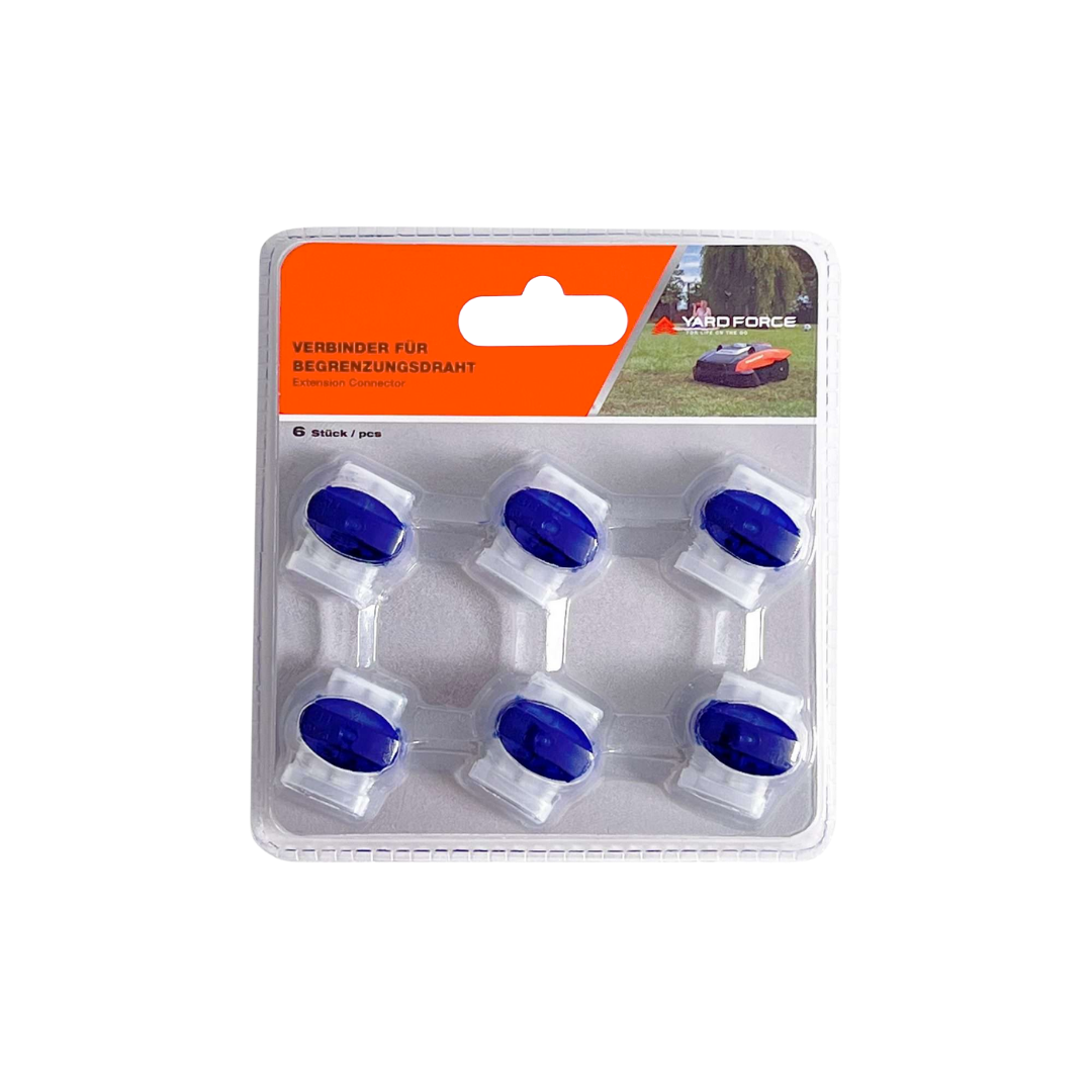 Yard Force 6 stuks kabelconnectoren AR CN06 voor robotmaaiers – waterdicht, weerbestendig, veilige signaaloverdracht