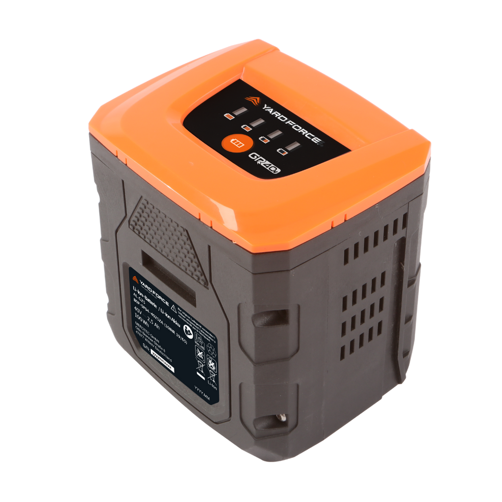 Yard Force 40V 2,5 Ah Lithium-Ionen-Ersatzakku AL G25 – Für GR40-Serie, Kompakt & Robust, Einfaches Wechselsystem
