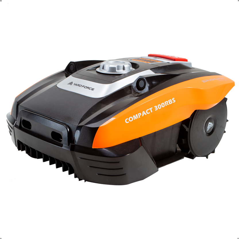 Yard Force Robotmaaier Compact 300RBS – Tot 300 m², iRadar ultrasone sensor, Bluetooth app-besturing, borstelloze motor, 30% helling