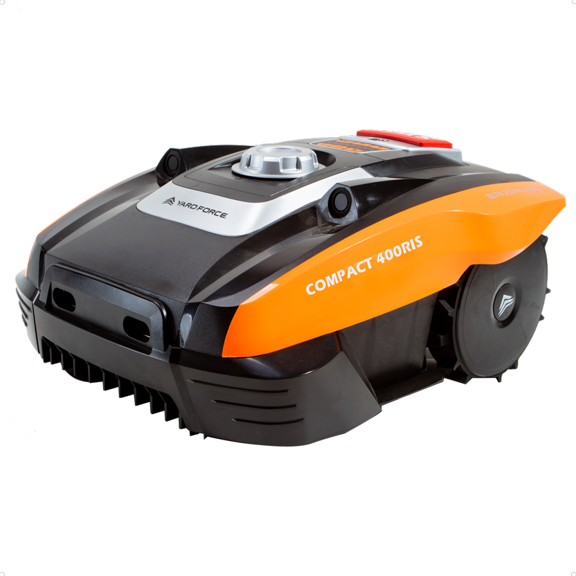 Yard Force robotmaaier COMPACT 400RiS – Tot 400 m², wifi- & app-besturing, iRadar ultrasoonsensor, borstelloze motor, maaien tot aan de rand