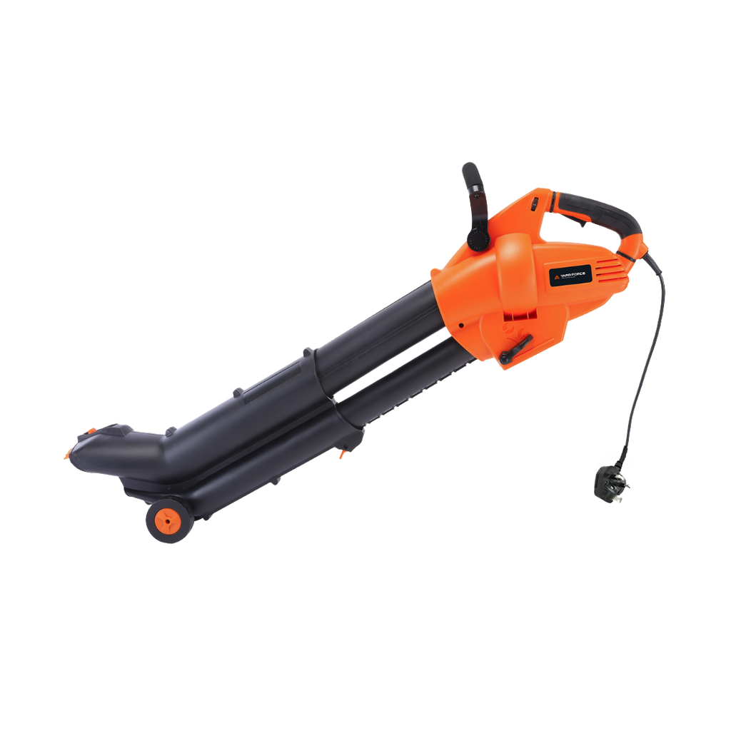 Yard Force 3000W Elektryczny odkurzacz i dmuchawa do liści EB U30 – Funkcja 3 w 1, 100-300 km/h, rozdrabnianie 15:1, rura teleskopowa z metalowymi grabkami, w zestawie worek na liście 45L i kabel 10m