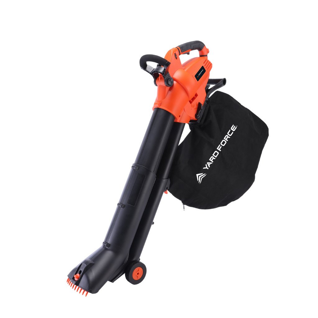 Yard Force 3000W Elektryczny odkurzacz i dmuchawa do liści EB U30 – Funkcja 3 w 1, 100-300 km/h, rozdrabnianie 15:1, rura teleskopowa z metalowymi grabkami, w zestawie worek na liście 45L i kabel 10m
