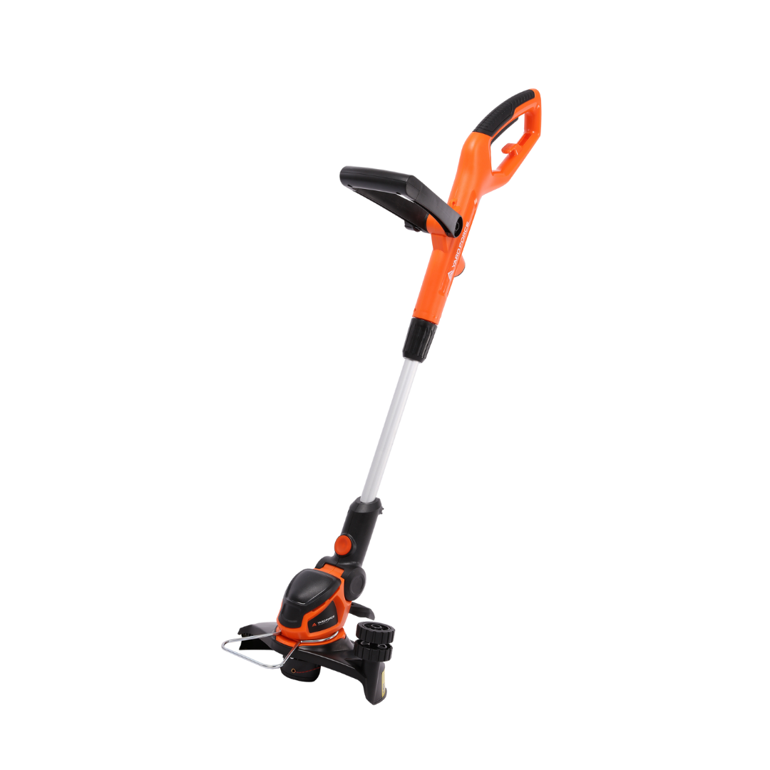 Yard Force 350W Elektrische Grastrimmer ET U25 – 25 cm maaibreedte, telescopische steel (95-110 cm), kantelwiel, hoekverstelling met voetpedaal, plantenbescherming