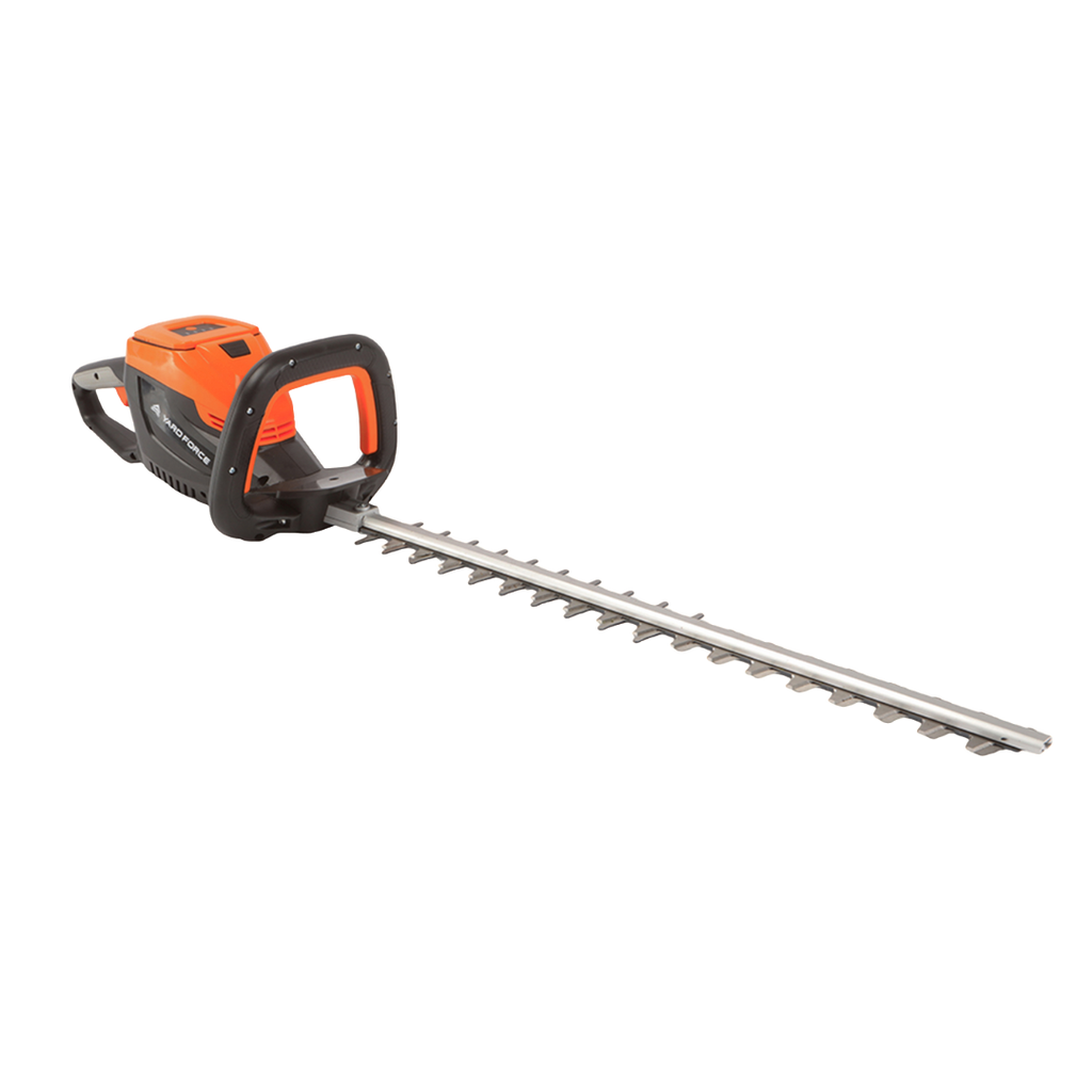 Yard Force 40V Akumulatorowe nożyce do żywopłotu LH G60W-EU – długość cięcia 58 cm, grubość cięcia 28 mm, obrotowy uchwyt (solo / bez akumulatora i ładowarki)