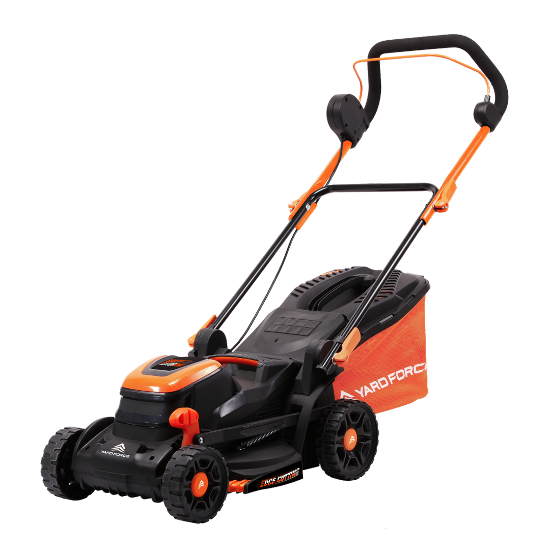 Yard Force 20V Accu grasmaaier LM C34B – 34 cm maaibreedte, incl. 2x 20V 2,5 Ah accu's & Torque-Boost technologie, 35L opvangbak