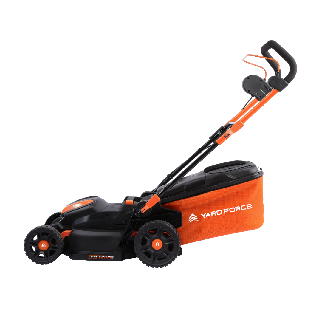 Kosiarka akumulatorowa Yard Force 20V LM C40B – szerokość koszenia 40 cm, w zestawie 2x akumulatory 20V 4,0 Ah i ładowarka, Torque-Boost, kosz na trawę 40 l z funkcją mulczowania