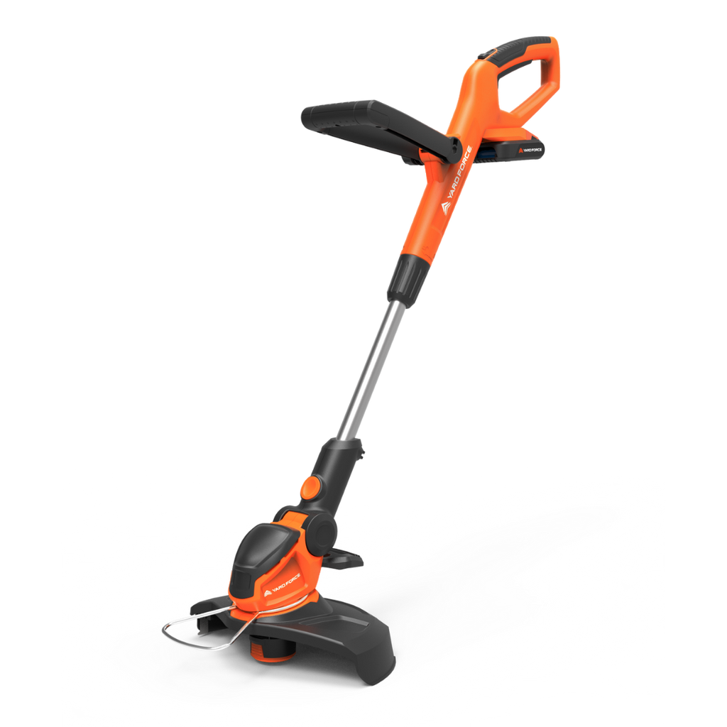 Yard Force 20V Akku-Rasentrimmer LT C25 – 25 cm Schnittbreite, inkl. 20V 2,0 Ah Akku & Ladegerät, Teleskopstiel & verstellbarer Zusatzgriff, Leichtgewicht