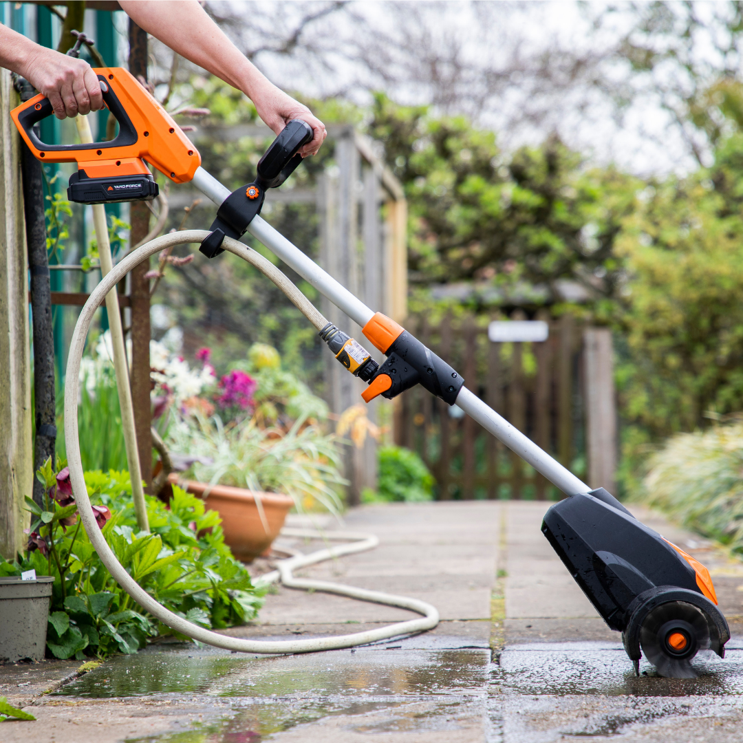Yardforce Hartbodenreiniger LW CPC1, mit einem leistungsstarken 20 V/4,0 Ah Akku