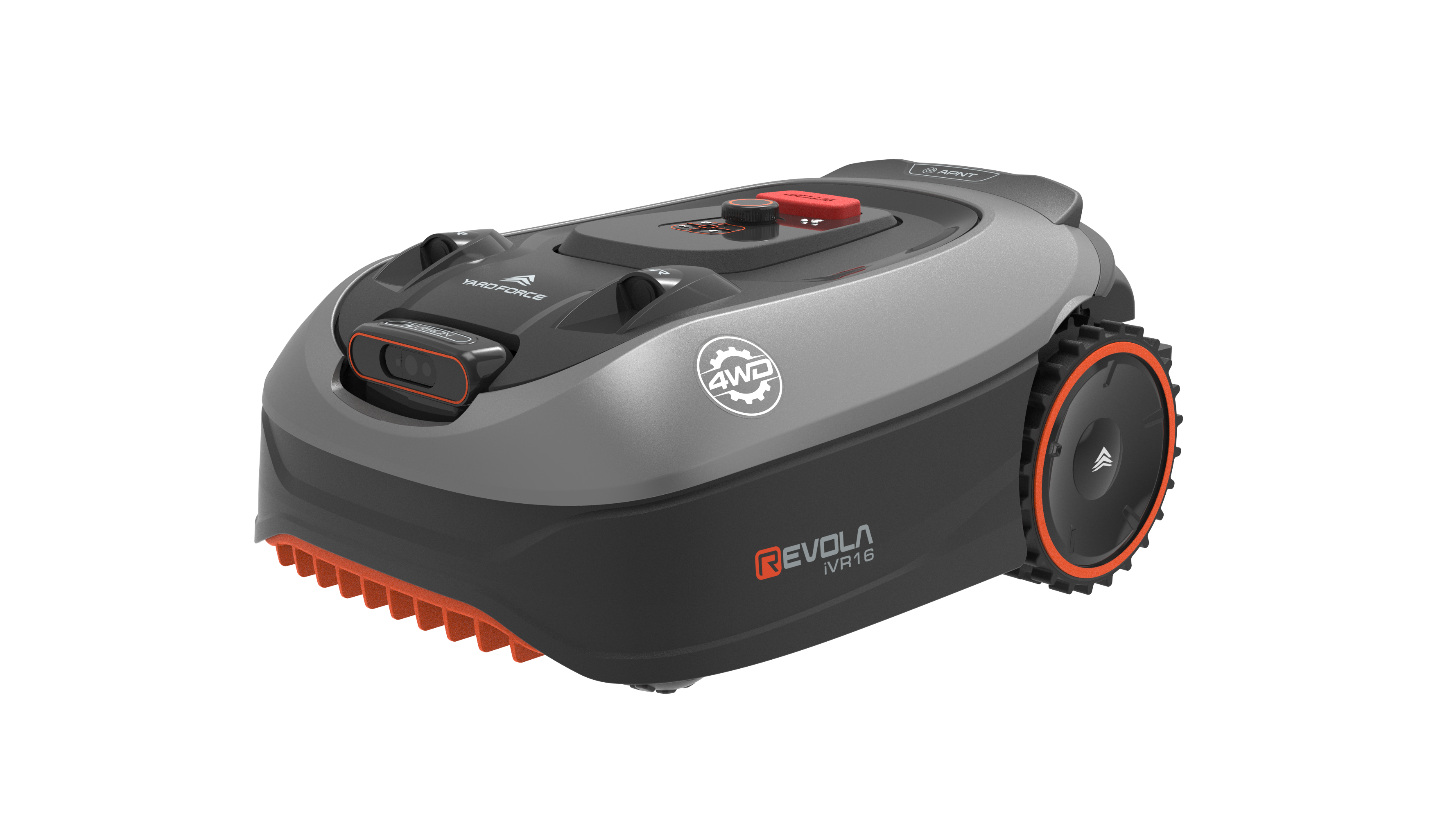 Yard Force 20V vierwielaangedreven robotmaaier Revola iVR10 – 4WD, zonder begrenzingsdraad (RTK+VSLAM), voor tot 1000 m², 70% helling, 4G/WLAN/Bluetooth