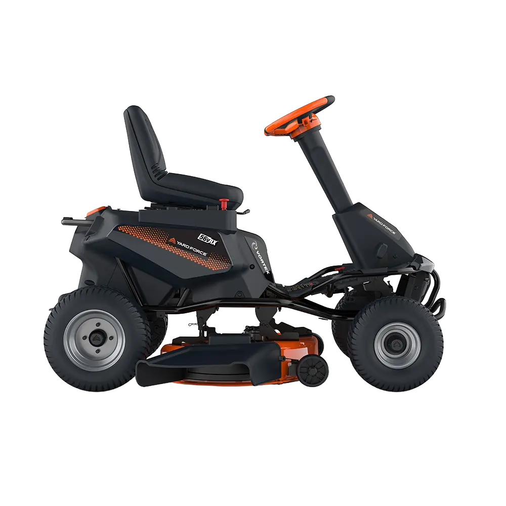Yard Force ProRider E559 56V lithium zitmaaier – 106 cm dubbel mes | zero turn | 38–114 mm maaihoogte