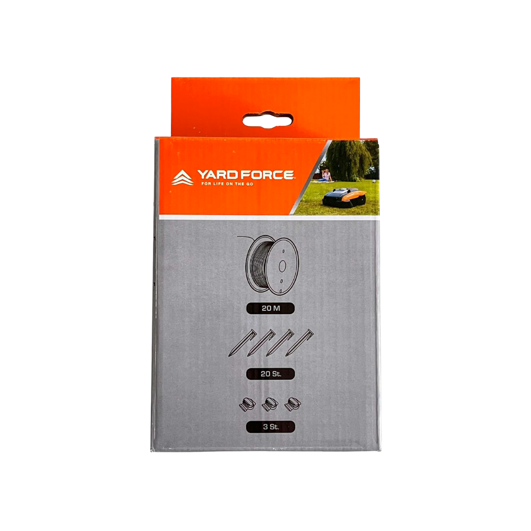 Yard Force 3-in-1 installatieset AR SE02-DE voor robotmaaiers – incl. begrenzingsdraad, haringen en draadverbinders
