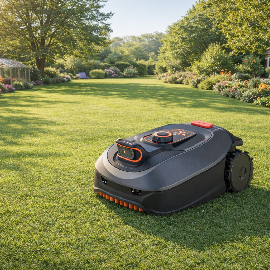 Yard Force 20V Robot koszący AI i600 (nowość 2026) – Bez przewodu ograniczającego, Drop & Go, nawigacja z kamerą AI, Wi-Fi/aplikacja, do 600 m²